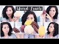 TRYING THE WEIRDEST FRUITS !!! HAMI MELON | CACTUS FRUIT | RED BANANA | WHITE COCONUT