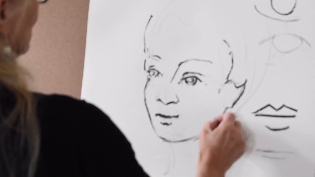 Portret tekenen door Mathilde Pil