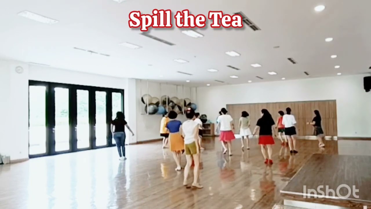 Spill the Tea - line dance | Ryan Hunt (UK) | Phrased Advanced Level