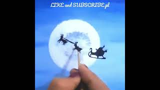 Super Easy Snowman Painting Tutorial Christmas Painting Tutorial #shorts