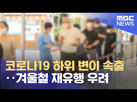 코로나19 하위 변이 속출‥겨울철 재유행 우려 (2022.10.07/뉴스투데이/MBC)