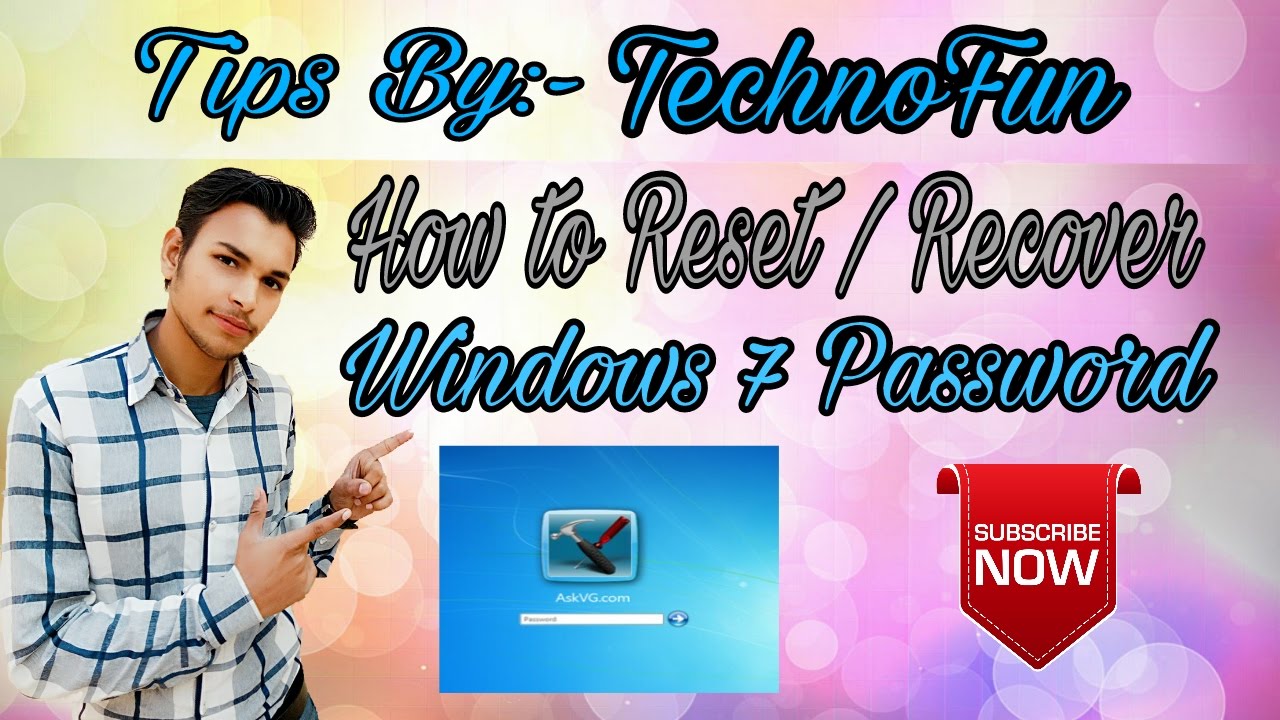 How to Reset Recover  Forgotten  Windows 7 Password in Hindi