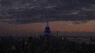 Spend the Night in New York City | Ambient Rain Sounds for Relaxing, Sleeping, and Studying