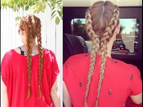 braids tumblr drawings Reverse (inspired Tutorial Braid Hair Double French by