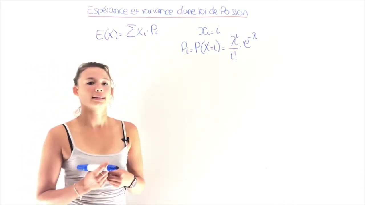 Espérance et variance d'une loi de Poisson