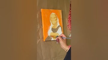 How did I do? #painting #monalisa #artvideos