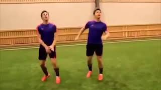 Extreme twin skills⠀#9gag #football #twins