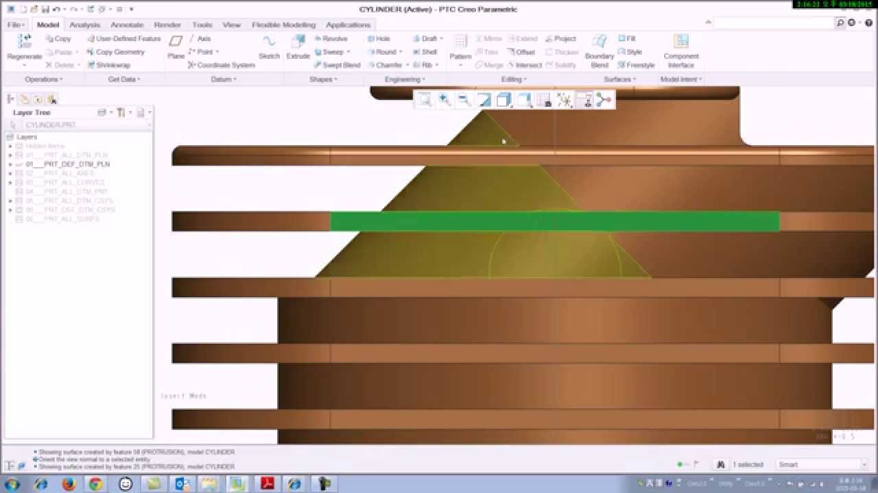 [Creo3.0] View Normal Orientation - YouTube