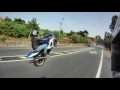 GO PRO test - Training Wheelies on GSXR 1000