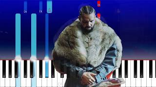 Drake - Janice STFU (Piano Tutorial)