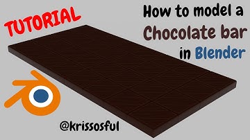 How to model a chocolate bar #blender #tutorial#cg#3d #satisfying #blender3d #blendertutorial