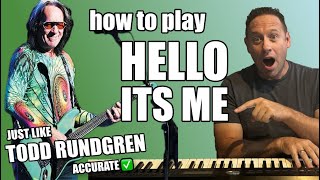 Todd Rundgren Hello It's Me Piano Chord Lesson - Tutorial With Sheets, All Ages, Learn With Shawn