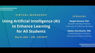 Using Artificial Intelligence (AI) to Enhance Learning for All Students
