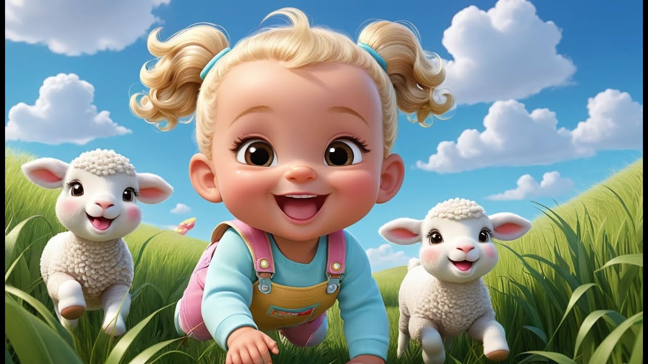 🐑 Baby Lambs Skipping Across the Meadow 🌿🎶 | Fun Action & Learning Song for Toddlers