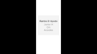 Video thumbnail of "Rambo el apodo acordes"