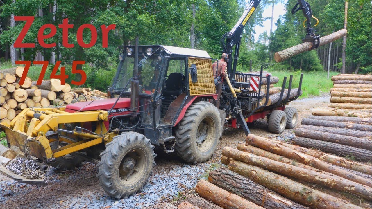 Forest job / Práce v lese - Zetor 7745 a Echo 501 SX #369