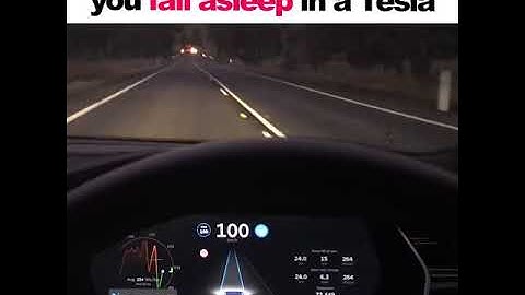 what happens when you fall asleep in a Tesla