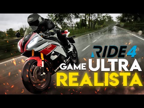 MOTOS no Desafio da Cidade a Noite na Chuva Forte  Jogo de Moto Realista  RIDE 4 /Gameplay 4K 60FPS 