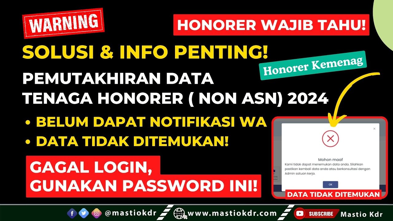 Solusi! Belum Dapat Notif WA/Email, Data Tidak Ditemukan Saat