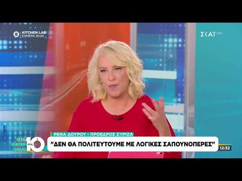 Ρ.Δούρου: Η κυβέρνηση έχει ως προτεραιότητα υα οικονομικά συμφέροντα που την στηρίζουν