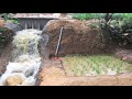 Construction Of Mini Dam To Automatically Water Rice Cultivation