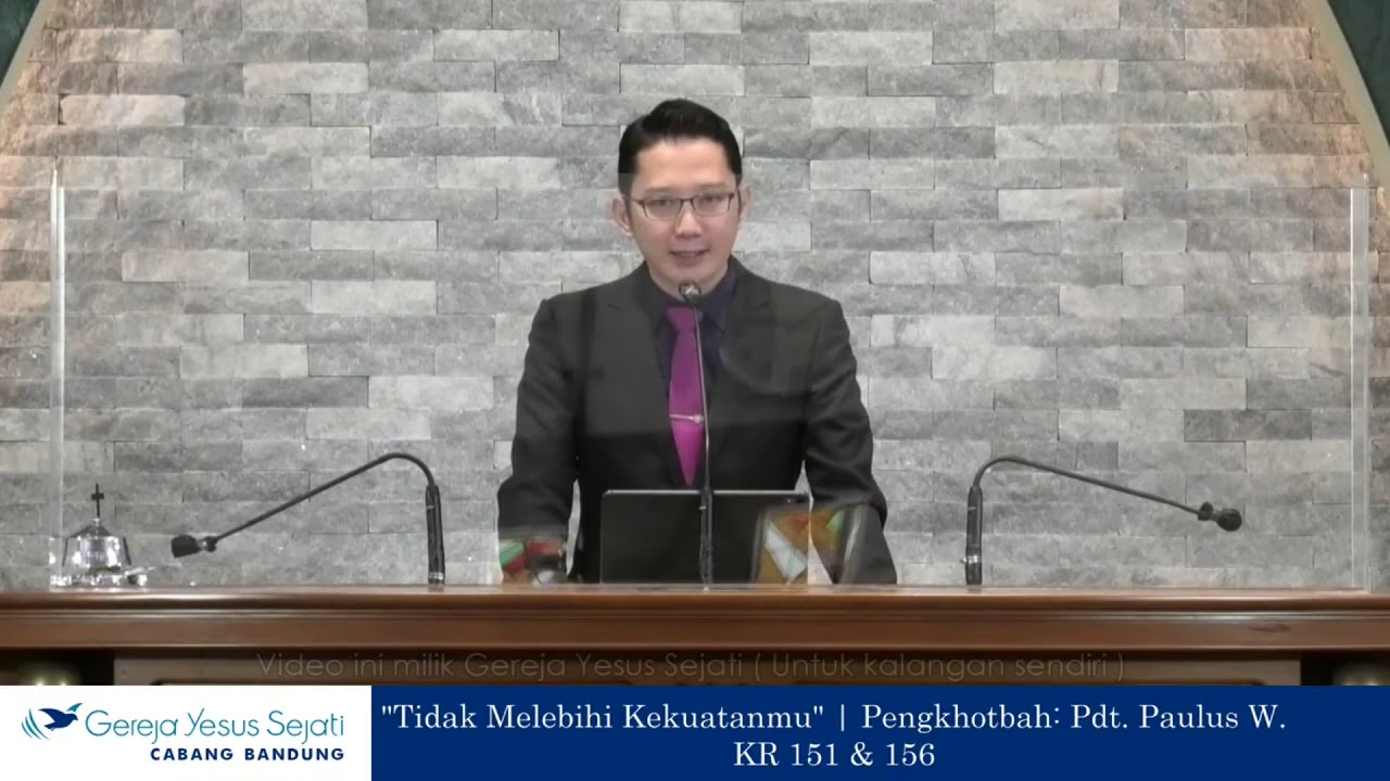 Tidak Melebihi Kekuatanmu (Pdt Paulus Wijaya)