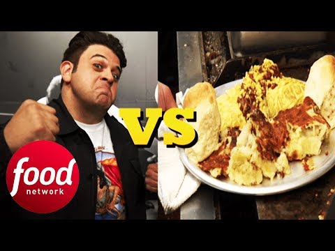 adam-struggles-to-destroy-the-12-egg-"iron-man"-omelette-challenge-|-man-v-food