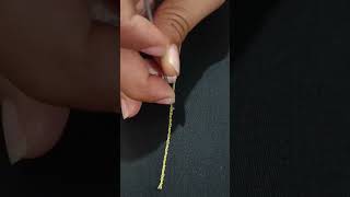 Aari Work Zig Zag Stitch Step by Step | Beginners Aari Practice #shorts