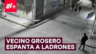 Vecino grosero espanta a asaltantes que estaban a punto de robar a peatón en Chimalhuacán - N 