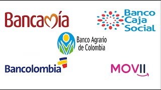 NÚMEROS DE CONTACTO, BANCAMIA, BANCOLOMBIA, MOVII, BANCO CAJA SOCIAL, BANCO AGRARIO