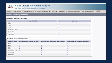 Cisco Headset Manageability in CUCM