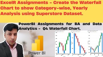 ExcelR Assignment Solution for BA and Data Analytics. Q4 -Create the Waterfall Chart🥶😱