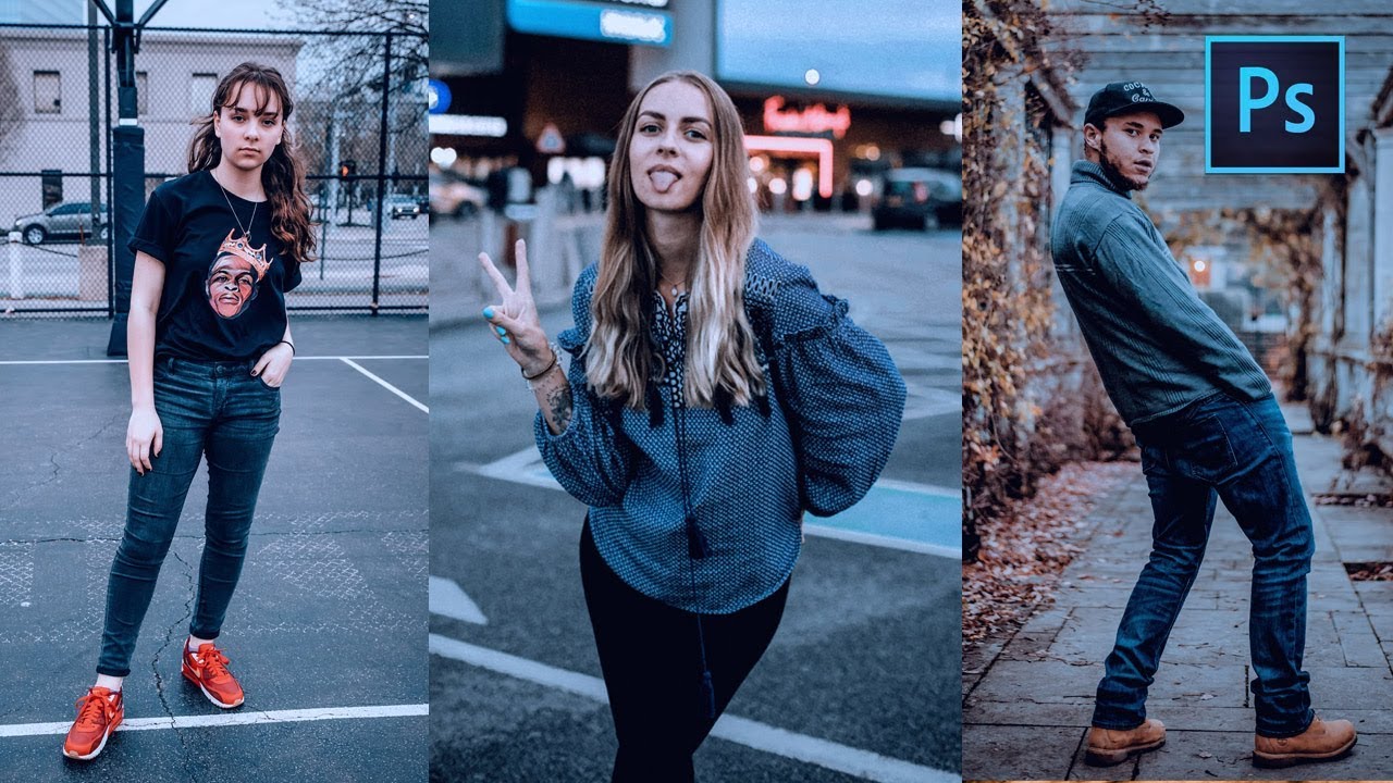 [ Photoshop Tutorial ] COLD Color Tone + FREE PRESET - YouTube