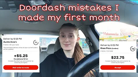 5 Doordash mistakes I made in the first month | Em...