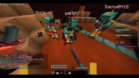 BlockDrop Hackers! #1 [ Welp ] Hacking in pvp! ( Skyblock )