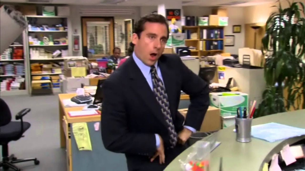 The Office - Michael Scott Happy Dance - YouTube