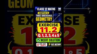Class-12th / chapter-11/ ch-Three dimensional geometry/ Ex-11.2/ Q1to5Ncert solution#exam #ytshorts