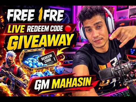 🔴 FREE FIRE LIVE | Free Redeem Code Giveaway 🎁 | Free Fire India Rare ...