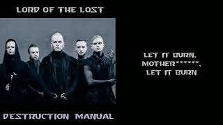 Lord Of The Lost - Destruction Manual [Lyrics on screen]