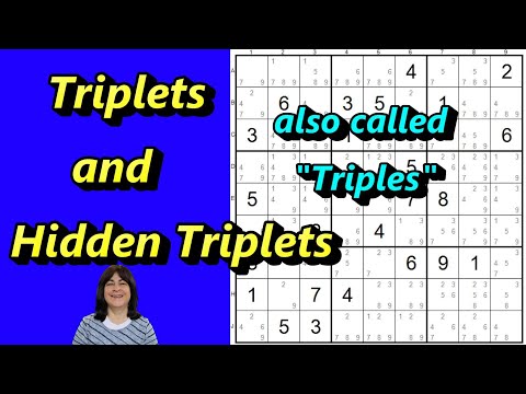 Triplets (a.k.a Triples) and Hidden Triplets Explained - A Sudoku Strategy You MUST Know