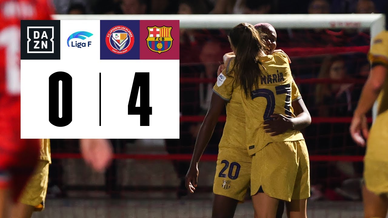 FC Levante Las Planas vs FC Barcelona (0-4) | Resumen y goles ...