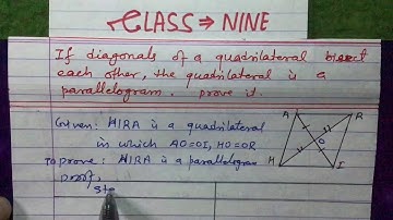 Theorems on Parallelogram ll Class 9 ll IR Simkhada