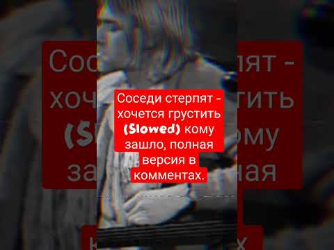 Соседи стерпят - хочется грустить  #slowed #slowedreverb #slowedsong #пошлаямолли