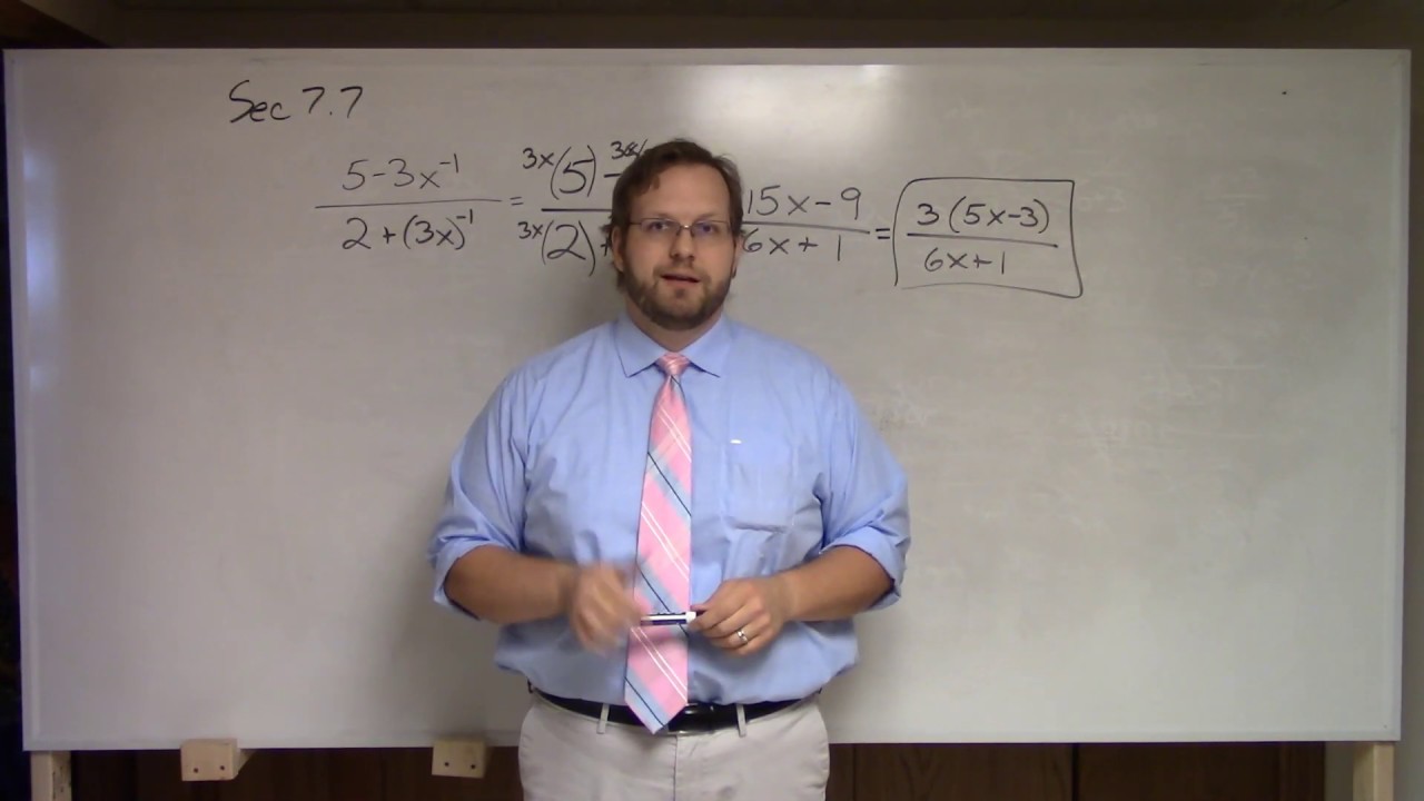 Beginning and Intermediate Algebra Sec. 7.7 - YouTube