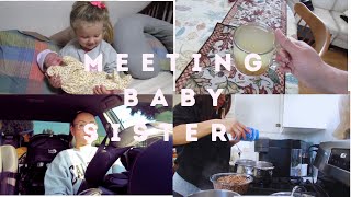 VLOG: A Day in the LIFE | Baby Meeting her Baby Sister for the 1st Time &amp; Mommy Life | 2021