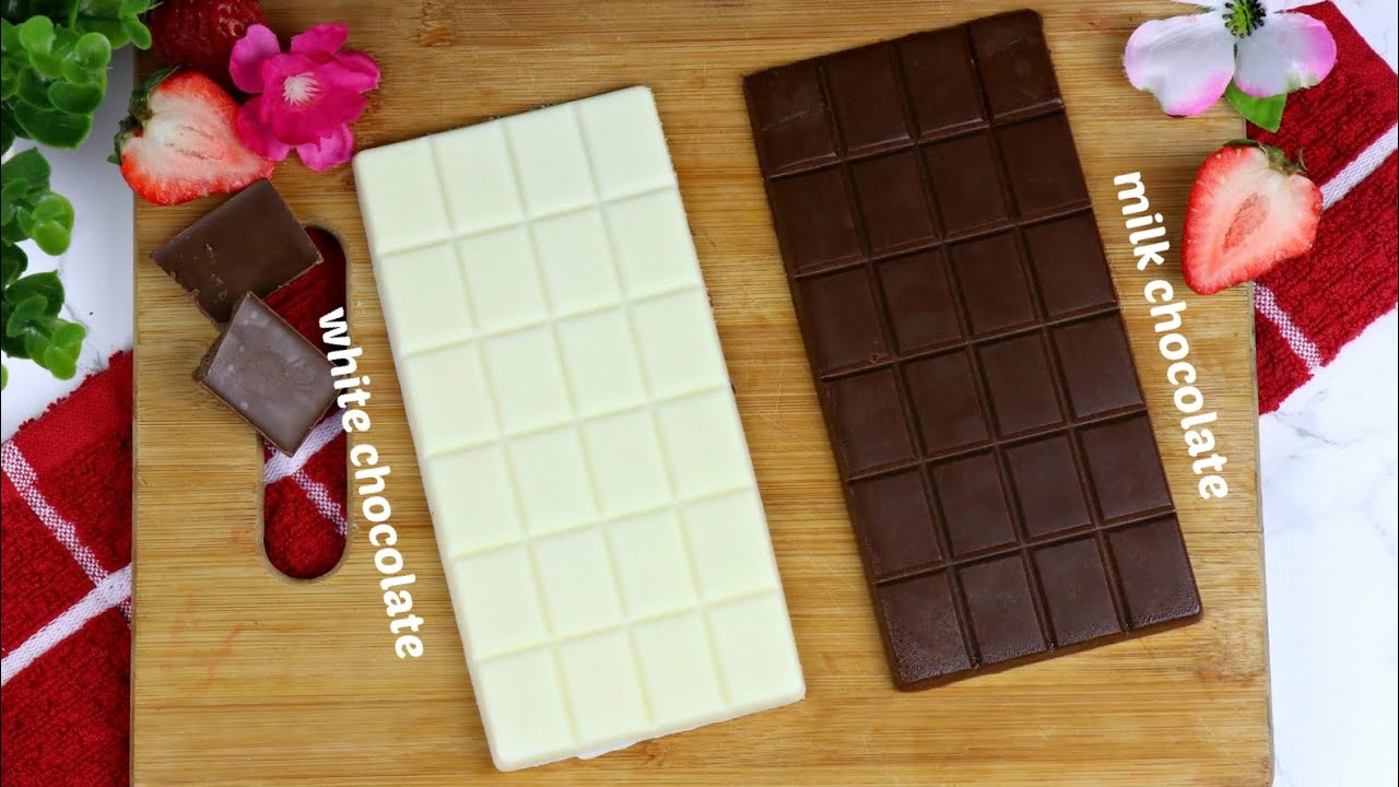 অল্প উপকরনে ২ রকমের চকলেট রেসিপি Milk Chocolate/White Chocolate