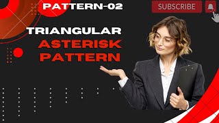 Pattern-02 || Triangular Asterisk Pattern with the help of python ||#dsa #python #programming#coding