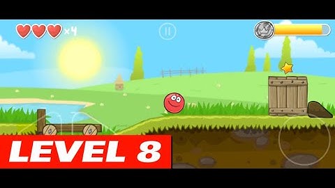 Red Ball 4 Level 8 Walkthrough Playthrough Video 100% Achievements