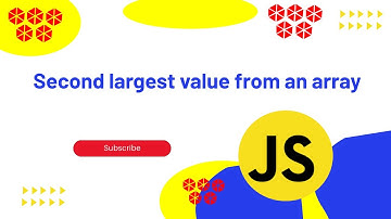 Most Asked Interview Questions || Second largest value from an array #6 #javascript #reactjs #angula
