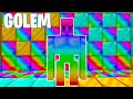 One day in the life of Rainbow Golem | One day adventure in Minecraft